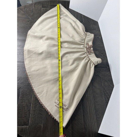 MIZZO PIANO JUNIOR GIRL CLASSY BEIGE SKIRT WITH INNER SHORTS & two side pocket - Picture 12 of 12